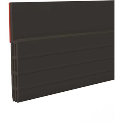 Frost King Premium Rubber Self-Stick Door Sweep, Black, 1-1/2" X 3'