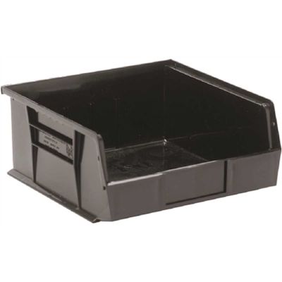 Quantum Storage Systems Black 10-7/8 X 11 X 5 In Ultra Stack Bin Package Of 6