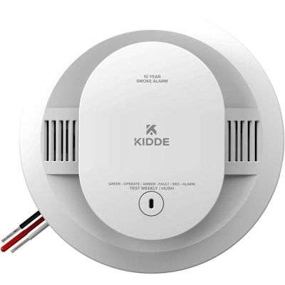 Kidde Kidde Firex 5'' Smoke Alarm Hardwired W/ 10Â yrÂ battery Back-Up
