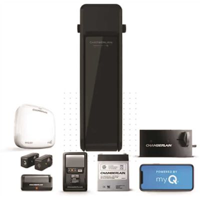 Chamberlain Wall Mount Ultra-Quiet Wi-Fi Garage Door Opener With Battery Backup
