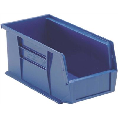 Quantum Storage Systems Blue 10-7/8 X 5-1/2 X 5 In Stack Bin Package Of 12