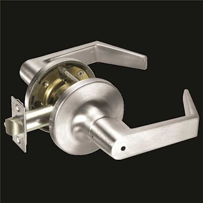 Yale Grade 1 Privacy/bedroom/bath Cylindrical Lock, Augusta Lever, Satin Chrome