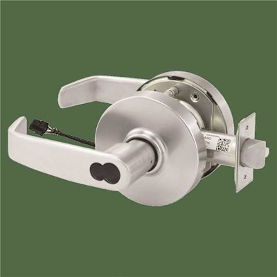 Sargent Electrified Cylindrical Lock, Lfic Prep, Less Core, Rx, Satin Chrome