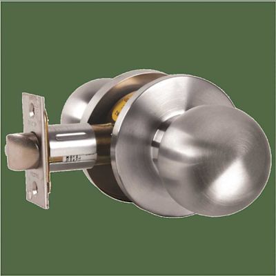 Falcon Grade 2 Passage Cylindrical Lock, Non-Keyed, Hana Knob, Satin Chrome