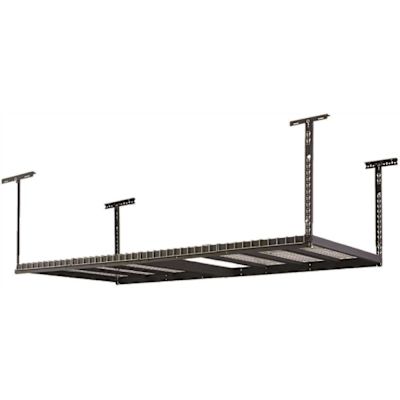 Husky Adjustable Height Garage Overhead Ceiling Storage Rk Black