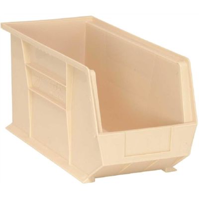 Quantum Storage Systems Ivory 18 X 8-1/4 X 9 In Ultra Stack Bin Package Of 6