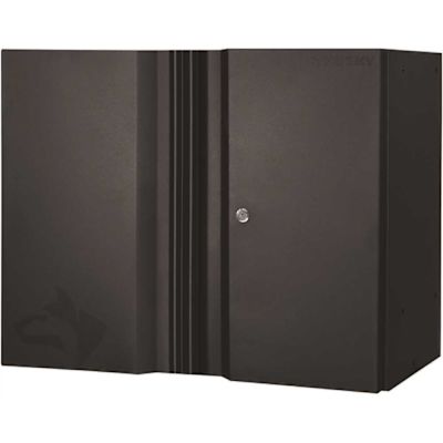Husky Heavy Duty Welded 20-Gauge Steel Wall Mounted Garage Cabinet Black