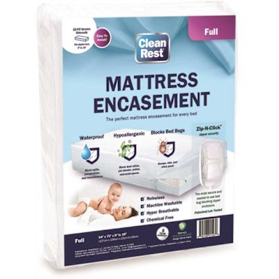 Cleanrest Waterproof Mattress Encasement Full, Case Of 3
