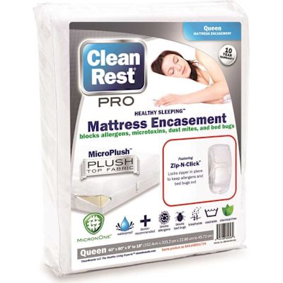 Cleanrest PRO Mattress Encasement, Queen, Case Of 3