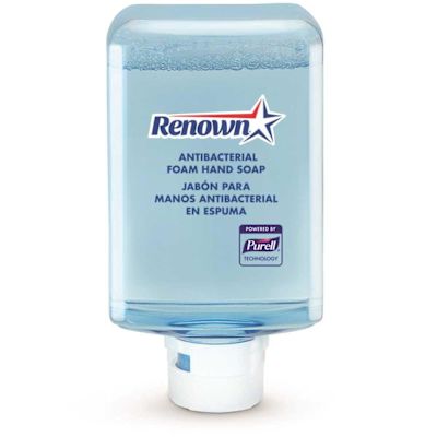 Renown RB10 Antimicrobial Fragrance-Free Foaming Hand Soap 1200 mL Refill for Renown RB10 Automatic Soap Dispenser