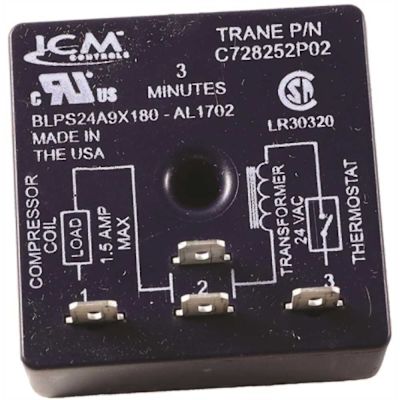 Trane 24 Volt .5a 3 Minute Time Delay Relay