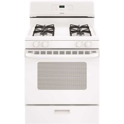 Hotpoint 30" Free-Standing Standard Clean Gas Range Rgbs400dmww