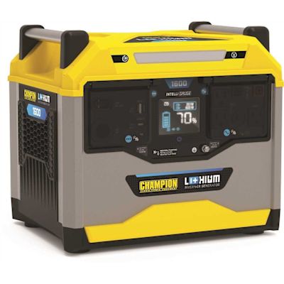 Champion Power Equipment 1600-Wh Station Lithium-Ion Battery Solar Generator