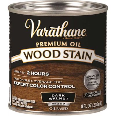 Rust-Oleum Rust-Oleum Varathane Premium Wood Stain, Dark Walnut, Half-Pint, Case Of 4