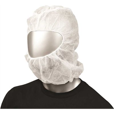 Ambishield Polypropylene Hood Elastc Face/elastic Neck 1 Size White Case Of 1000