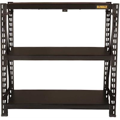 Dewalt 4 Foot Tall Black Frame,3 Shelf Industrial Storage Rack