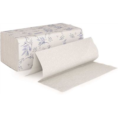 Renown Premium 1-Ply White Multifold Towels - TAD (Thru Air Dried) (250 Sheets/Pack, 16 Packs/Case)