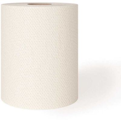Renown Eco White Hardwound Roll Paper Towels 800ft, EPA Certified (6 Rolls/Case)