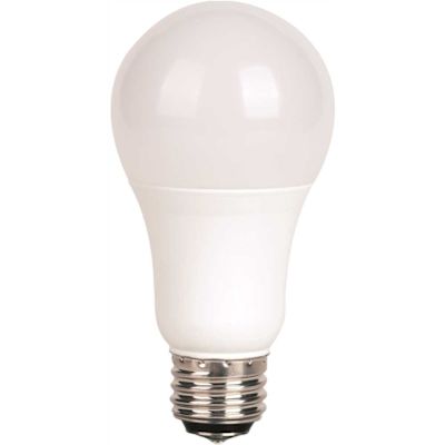 Satco 3w/9w/12w A19 LED 3-Way Frosted 30k E26 Base 120v Package Of 6