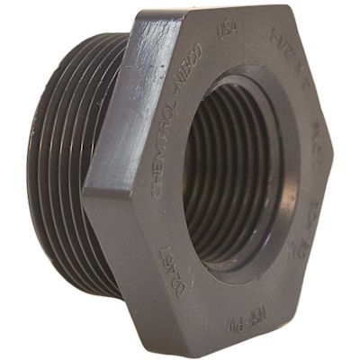 Nibco 1-1/2" X 1" PVC Schedule 80 Chemtrol Bushing