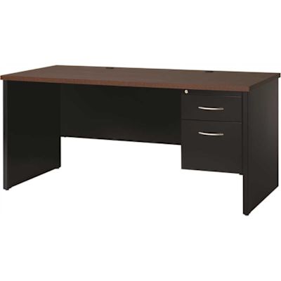 Hirsh 72" Wx30" D Open Desk Commercial Office/home Black/weathered Charcoal