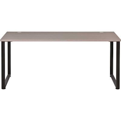 Hirsh 30"dx60"w Mobile Double Pedestal File Desk Rnd Crnr T-Mold Platinum/white