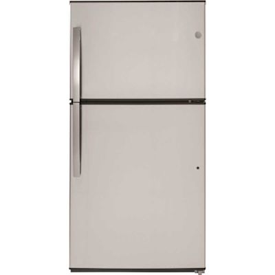 G ENERGY STAR 21.1 Cu. Ft. Top Freezer Refrigerator With Ice Maker, Stainless Steel, ADA