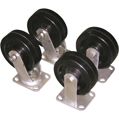 Vestil 4800 Lb Glass Filled Nylon Caster Kit 6" X 2"