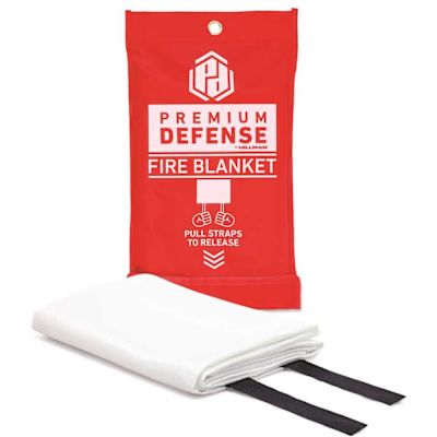 Premium Defense 40" X 40" Fire Blanket With Storage Bag