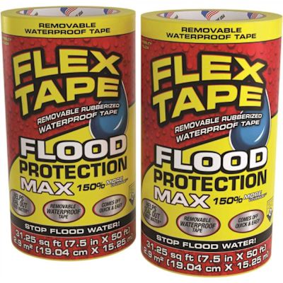 Flex Seal Tape Flood Protection Max 7.5 In. X 50 Ft. - Case Of 2