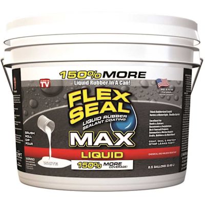 Flex Seal Liquid Max White 2.5 Gallon
