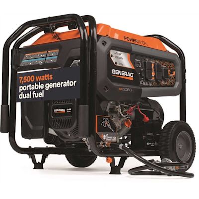 Generac 9400/7500-Watt Duel Fuel Electric Gasoline/propane Portable Generator