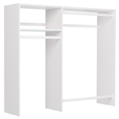 Easy Track 3'-5' W Basic Hanging Closet Kit White