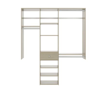 Easy Track 7-Foot Perfect Fit Reach-In Closet Weathered Grey