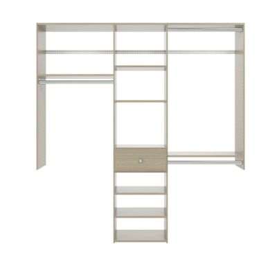 Easy Track 8-Foot Perfect Fit Reach-In Closet Weathered Grey