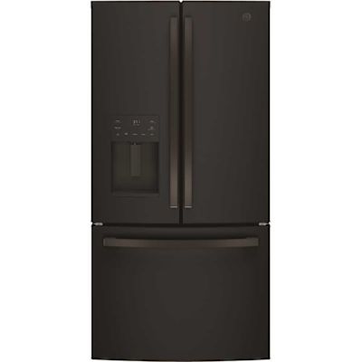 Ge Energy Star 25.7 Cubic Feet French-Door Refrigerator Black Slate ADA