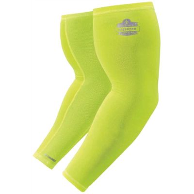 Ergodyne 6690 L Lime Cooling Arm Sleeves Performance Knit Pair