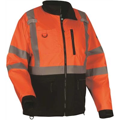 Ergodyne 8351 4xl Orange Hi-Vis Windbreaker Water-Resistant Jacket