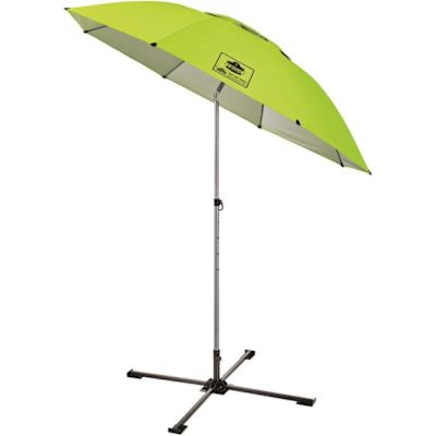 Ergodyne 6199 Lime Lightweight Work Umbrella Stand Kit