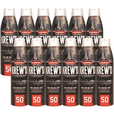 Ergodyne 6353 5.5oz - Spf 50 Sunscreen Spray Package Of 12