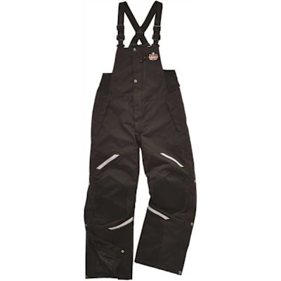 Ergodyne 6471 4xl Black Thermal Bibs 500d Nylon Shell