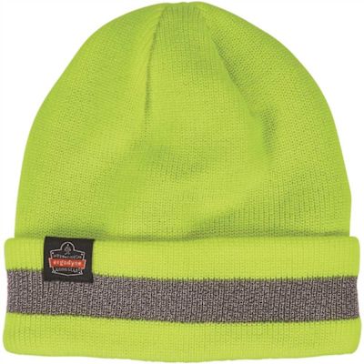 Ergodyne 6803 One Size Lime Reflective Winter Hat
