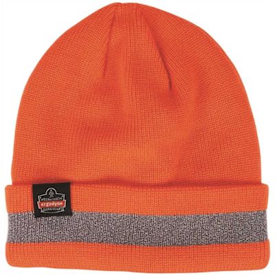 Ergodyne 6803 One Size Orange Reflective Winter Hat