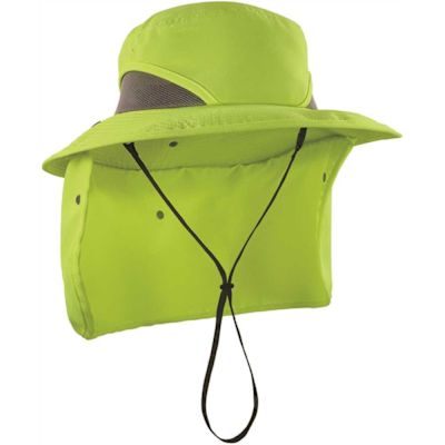 Ergodyne 8934 L/xl Lime Ranger Hat Neck Shade