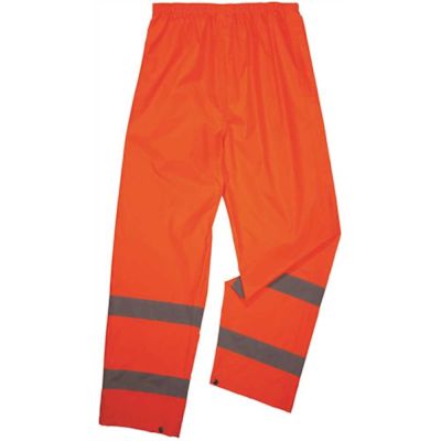 Ergodyne 8916 S Orange Class E Lightweight Hi-Vis Rain Pants