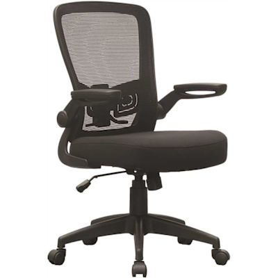 Boss Office Products Deluxe Mesh Back Ergronomic Task Chair Black Frame/fabric