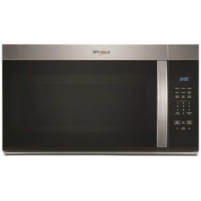 Whirlpool 1.7 Cubic Feet Over The Range Microwave 1000-Watts In Stainless Steel