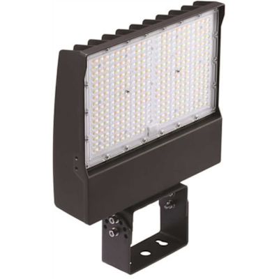 Stonco LED Slim Flood With Photocell, Trunion, 3 Cct, 300 Watts, Bronze
