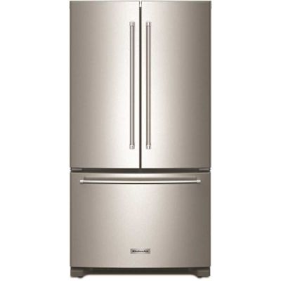 Kitchenaid 20 Cubic Feet 36-In Wide French Door Refrigeratorstainless Steel