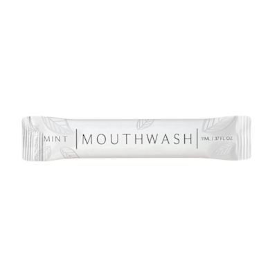 Go Mouthwash Luxury Collection White Sachet Travel Size Packets Case Of 1000